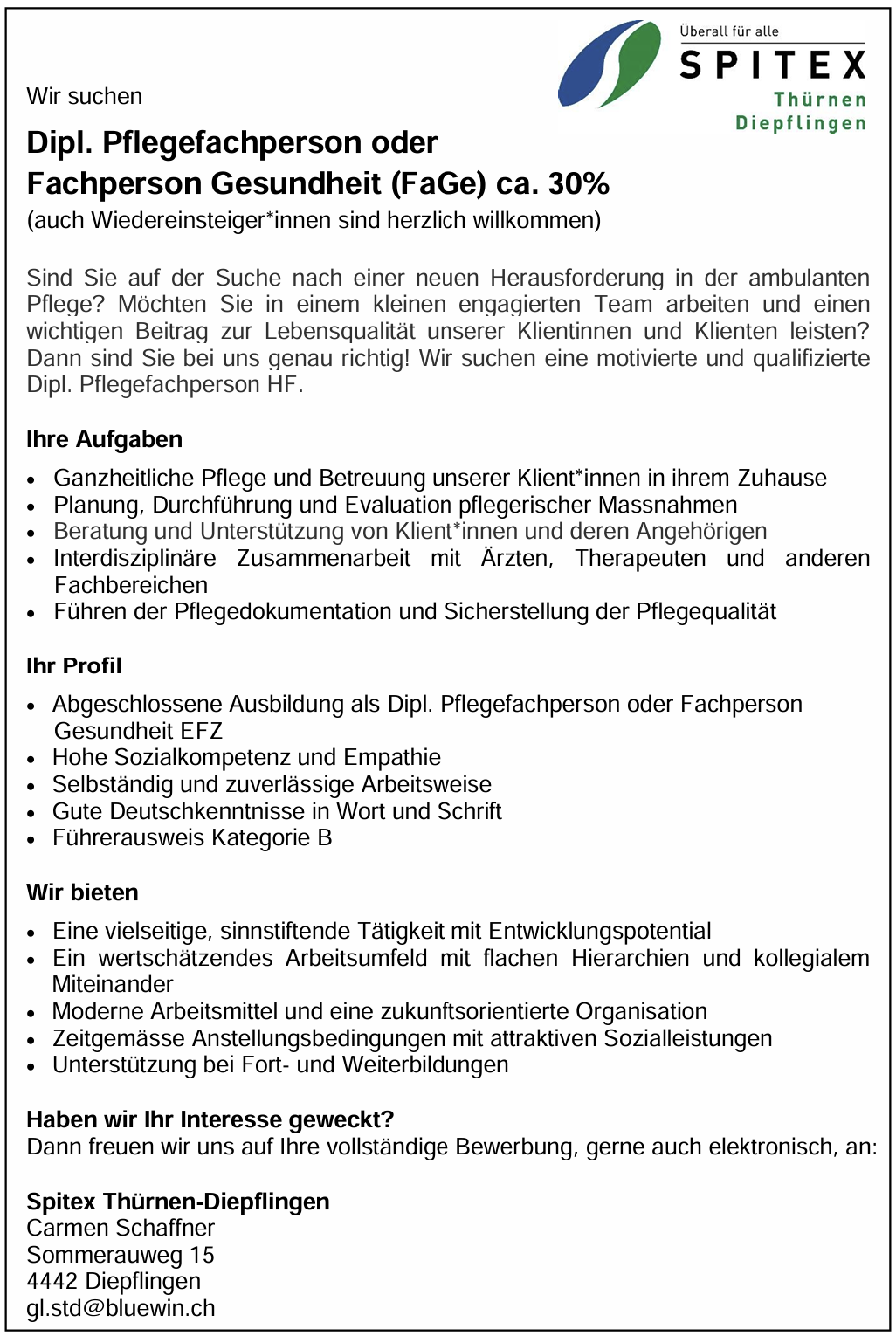 2025_10_Stelleninserat_Dipl_HF_FAGE 2025_10_Stelleninserat_Dipl_HF_FAGE